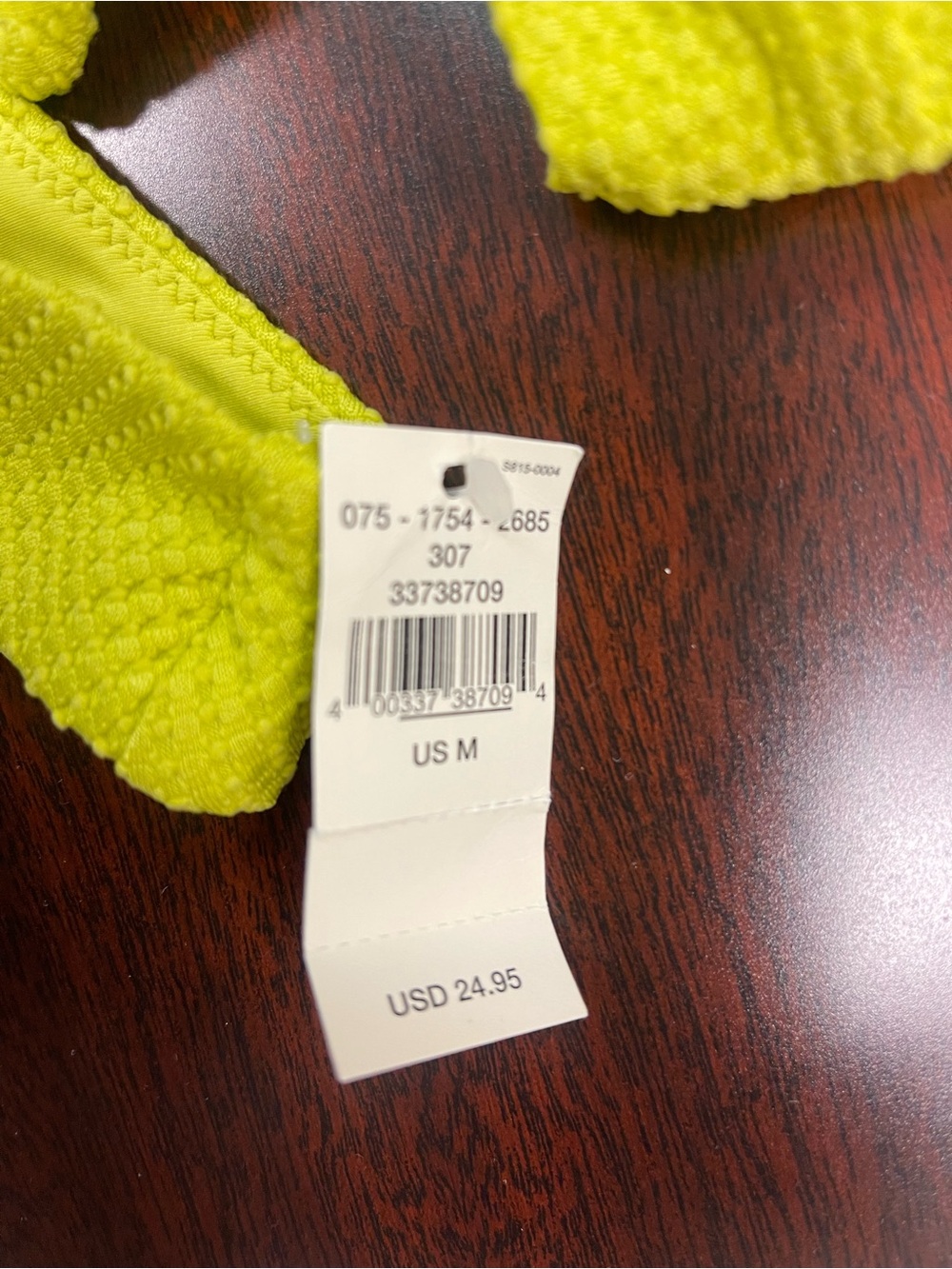 aerie Textured High-Cut Bikini Bottom Size Medium - Picture 4 of 6